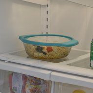 Anchor Hocking 3-Quart Glass Baking Dish with Teal TrueFit Lid N16