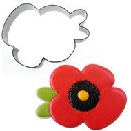 Sweet Elite Tools- Poppy Flower Stainless Steel Cookie Cutter By Sweet Sugarbelle