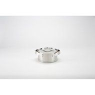 KnIndustrie Inossidabile - Casserole 2 handles &Oslash;7.9 Brushed Steel