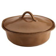 Rachael Ray Cucina Stoneware 3-Piece Round Casserole &amp; Lid Set, Agave Blue N11