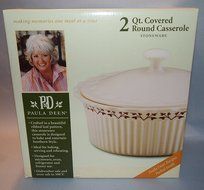 Paula Deen 2 Qt Covered Round Stoneware Casserole 51895