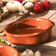 La Tienda Terra Cotta Cazuela Dish (9.5 inch, 48 oz/ 6 cup capacity)