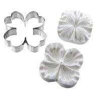 Dogwood Flower Cutter and Silicone Veiner Set by Chef Alan Tetreault