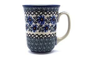 Polish Pottery Mug - 16 oz. Bistro - Blue Chicory