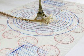 Homankit Non-Stick Silicone Baking Mat for Macarons 15-3/4" x 23-5/8" N3