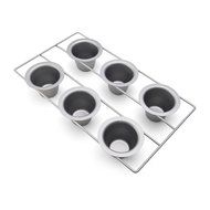 Baker's Advantage Nonstick Popover Pan with Measurement Marks, 6-Cup