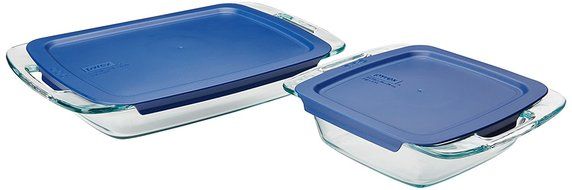 Pyrex Easy Grab 4-Piece Glass Bakeware Set