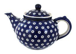 Polish Pottery Dots Teapot