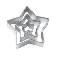Sonline Star Cut Outs Cookie Cutters,Set of 3