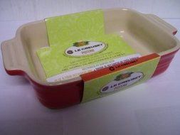 Le Creuset Poterie Stoneware Solid Chili Red Rectangular Baking Dish, 10.5 Inch