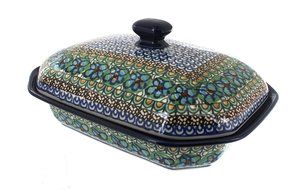 Polish Pottery Unikat Medium Covered Baker