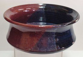 Handmade pottery brie baker with recipe. N6