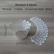 Sophiebella 60-count Green-Cupcake-Wrappers Decorating Supplies for Paper-Baking-Cups for Wedding Holiday - 5... N33