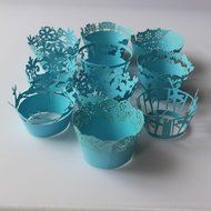 Sophiebella 60-count Green-Cupcake-Wrappers Decorating Supplies for Paper-Baking-Cups for Wedding Holiday - 5... N42