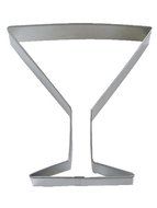R&amp;M Martini Glass 4&quot; Cookie Cutter in Durable, Economical, Tinplated Steel
