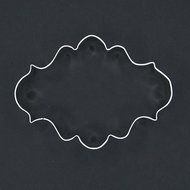 4.25&quot; Fancy Plaque Cookie Cutter for Wedding Party Favor Decor Custom Treats
