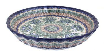 Polish Pottery Bluebell Pie Plate