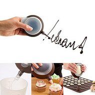 Durable Macaron Silicone Cake Mold Kit with 3 Nozzles Set for Pen Icing Piping Cream Muffin Desset Decorator Cake... N4