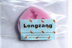 Longzang mini Rabbit F0179 Fondant Mold Silicone Sugar mold Craft Molds DIY gumpaste flowers Cake Decorating