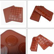 Silicone Macaron Baking Sheet Mat Set Ks46 (Decorating Pen) N11