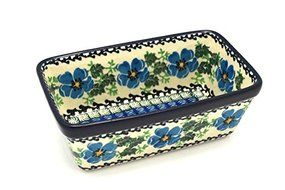 Polish Pottery Baker - Mini Loaf Pan - Morning Glory