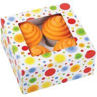 Wilton Kraft 4 Cavity Cupcake Boxes, 3 Count N2