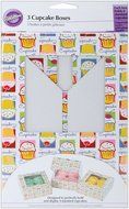 Wilton Kraft 4 Cavity Cupcake Boxes, 3 Count N14