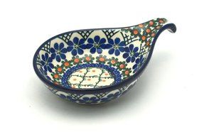 Polish Pottery Spoon/Ladle Rest - Primrose