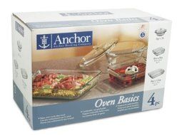 Anchor Hocking Baking Set 4 Piece 82748OBL11