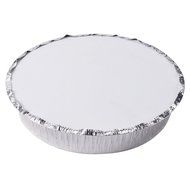 SafePro 9" Round Foil Take-Out Pan with Board Lid, Foil Pans - 100 / Case N2