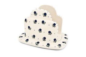 Polish Pottery Blueberry Napkin Holder