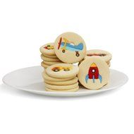 Chef&#039;n Cookie Stamp Cookie Cutter Sweet Ride Theme Cookie Stamp Set, Wasabi/Lemon/Pacific/Cherry/Apricot N3