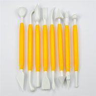 TANGCHU 4 Sets (11pcs) Flower Fondant Cake Sugarcraft Decorating Kit Cookie Mould Cutter Tool Cake Smoother Fondant... N4