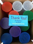 Multicolor 10 Pack -Large 60 Dram Pop Top Bottles - Vial Medical Herb Containers N2