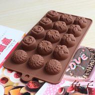 Hestio Flowers Shaped Silicone DIY Cholocate Baking Mould N3