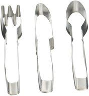 R &amp; M International 1802 3-Piece Cookie Cutter Set, Includes Cutlery/Fork/Spoon/Knife