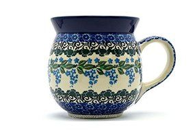 Polish Pottery Mug - 15 oz. Bubble - Wisteria