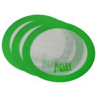 Silicone Alley, 3 Non-stick Mat Pad / Silicone Rolling Baking Pastry Mat Large Round 9.5&quot; Green