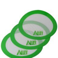 Silicone Alley, 3 Non-stick Mat Pad / Silicone Rolling Baking Pastry Mat Large Round 9.5&quot; Green N4