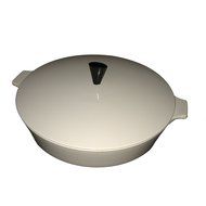 Vintage Corningware WHITE Buffet Server 10 Inch Skillet Casserole Baking Dish B-10
