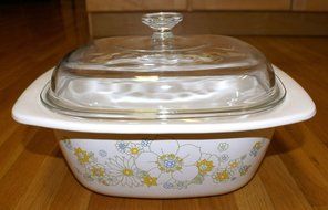 Corning Ware Floral Bouquet Dutch Oven Casserole Baking Dish P-34-b N2