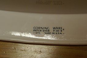 Corning Ware Floral Bouquet Dutch Oven Casserole Baking Dish P-34-b N7
