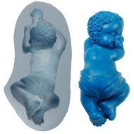 O.K Molds silicon sleeping baby cake decorating fondant gompaste supply M4837