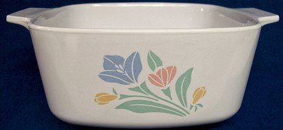 Corning Ware A-1-1/2-B Spring Floral Casserole - No Lid