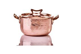 Amoretti Brothers Copper 1.3 qt Cocotte w/Lid