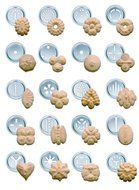Marcato Made in Italy Atlas Deluxe Biscuit Maker Cookie Press, Stainless Steel, Red, Includes 20 Cookie Disc Shapes... N2