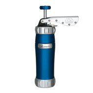 Marcato Made in Italy Atlas Deluxe Biscuit Maker Cookie Press, Stainless Steel, Red, Includes 20 Cookie Disc Shapes... N4