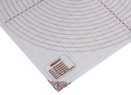 Silicone Large Pastry Mat With Measurements. 20&quot; x 20&quot; Non-Slip Sheet Sticks To Countertop For Rolling Dough N3