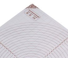 Silicone Large Pastry Mat With Measurements. 20&quot; x 20&quot; Non-Slip Sheet Sticks To Countertop For Rolling Dough N4
