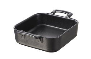 Revol USA Belle Cuisine Deep Square Baking Dish, 7.75 by 7.76-Inch, Black